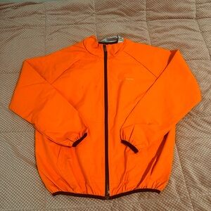 Women’s Bright Orange Full-Zip Windbreaker Jacket